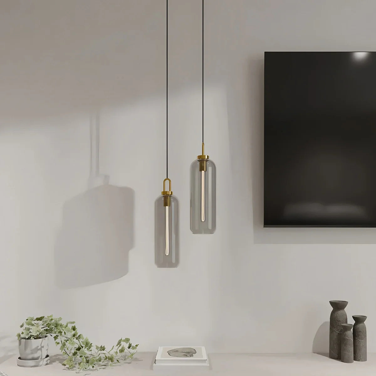Feyran Kanani Frosted Glass Pendant Light for Kitchen