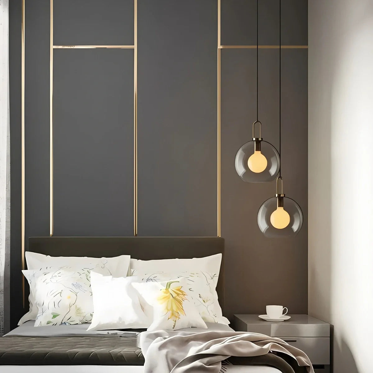 Feyran Kanani Frosted Glass Pendant Light for Kitchen