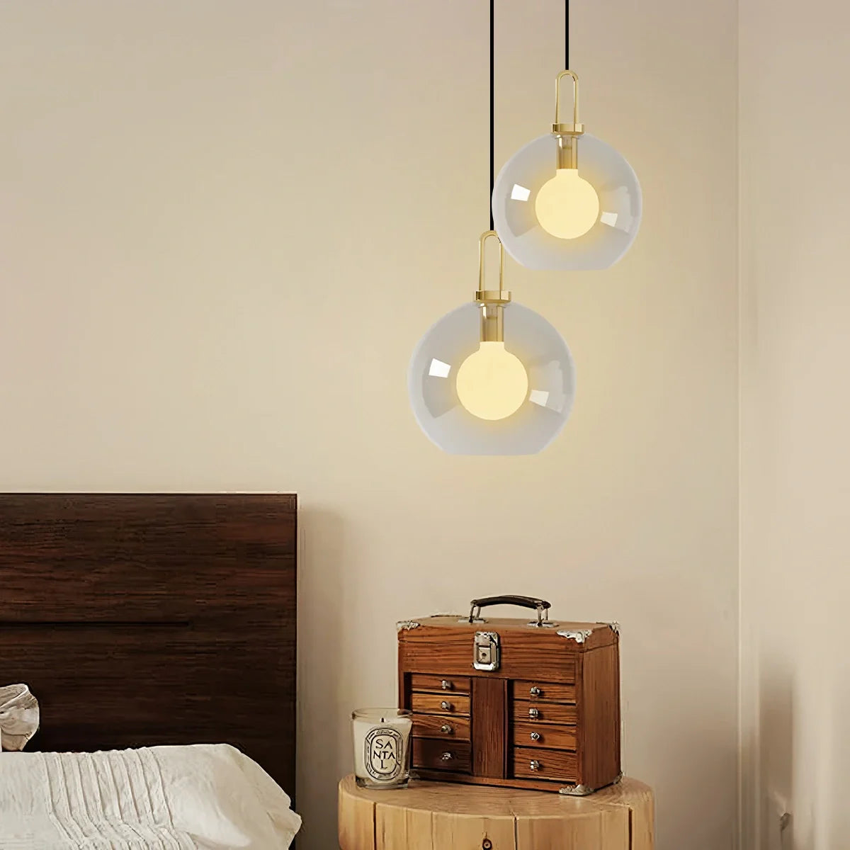 Feyran Kanani Frosted Glass Pendant Light for Kitchen