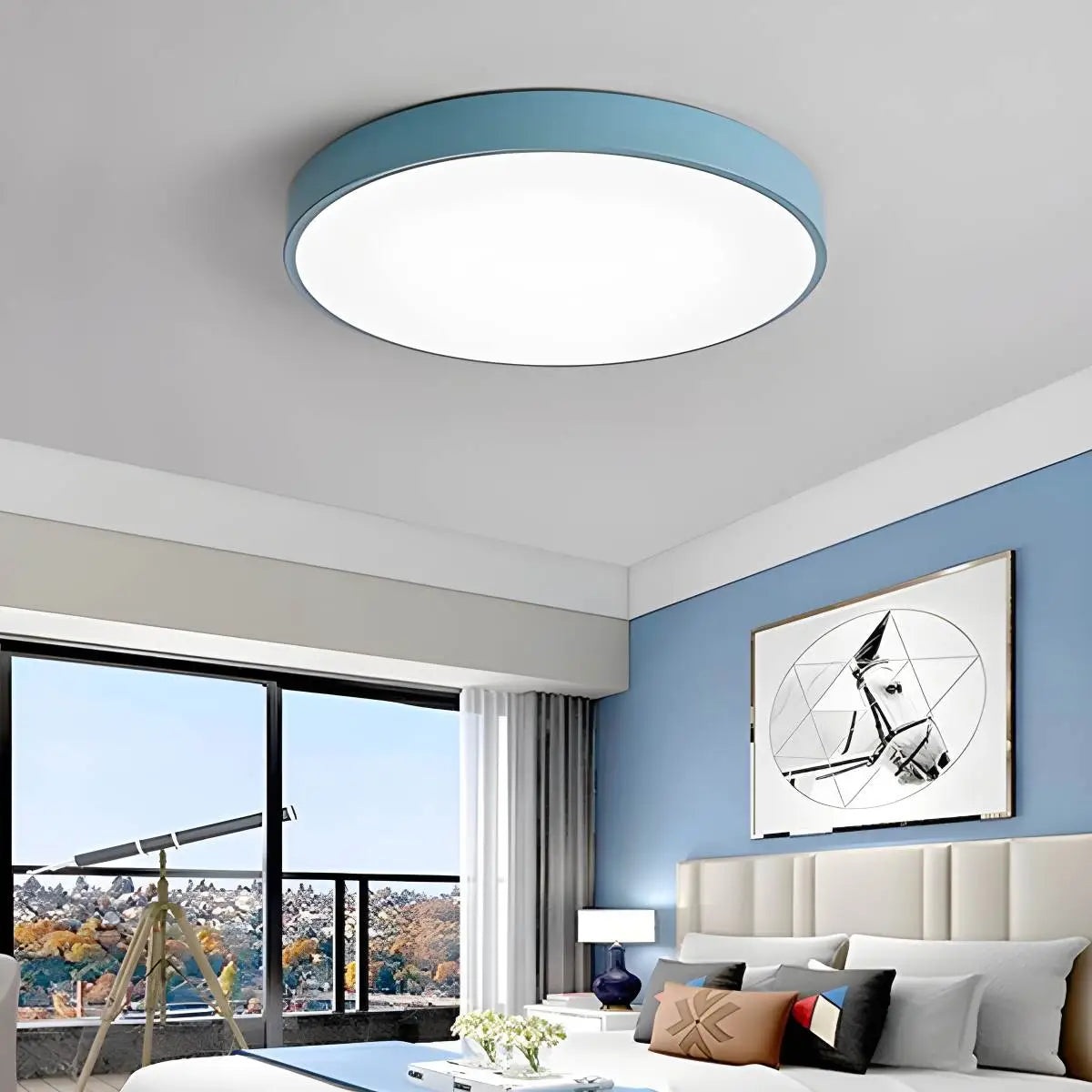 Feyran LED Minimalist Circular Macaron Ceiling Light