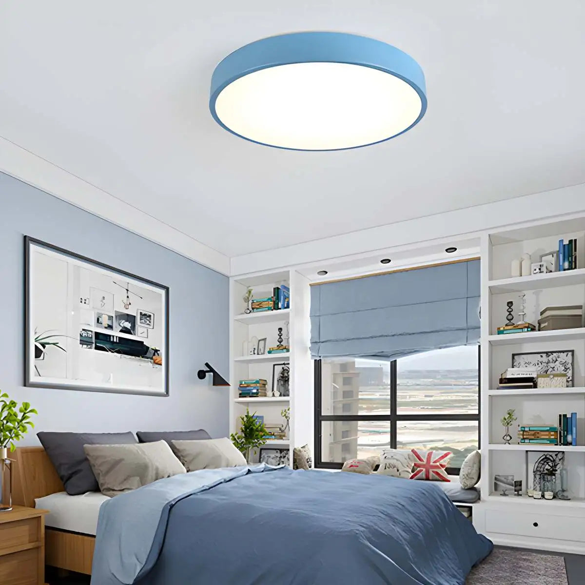 Feyran LED Minimalist Circular Macaron Ceiling Light