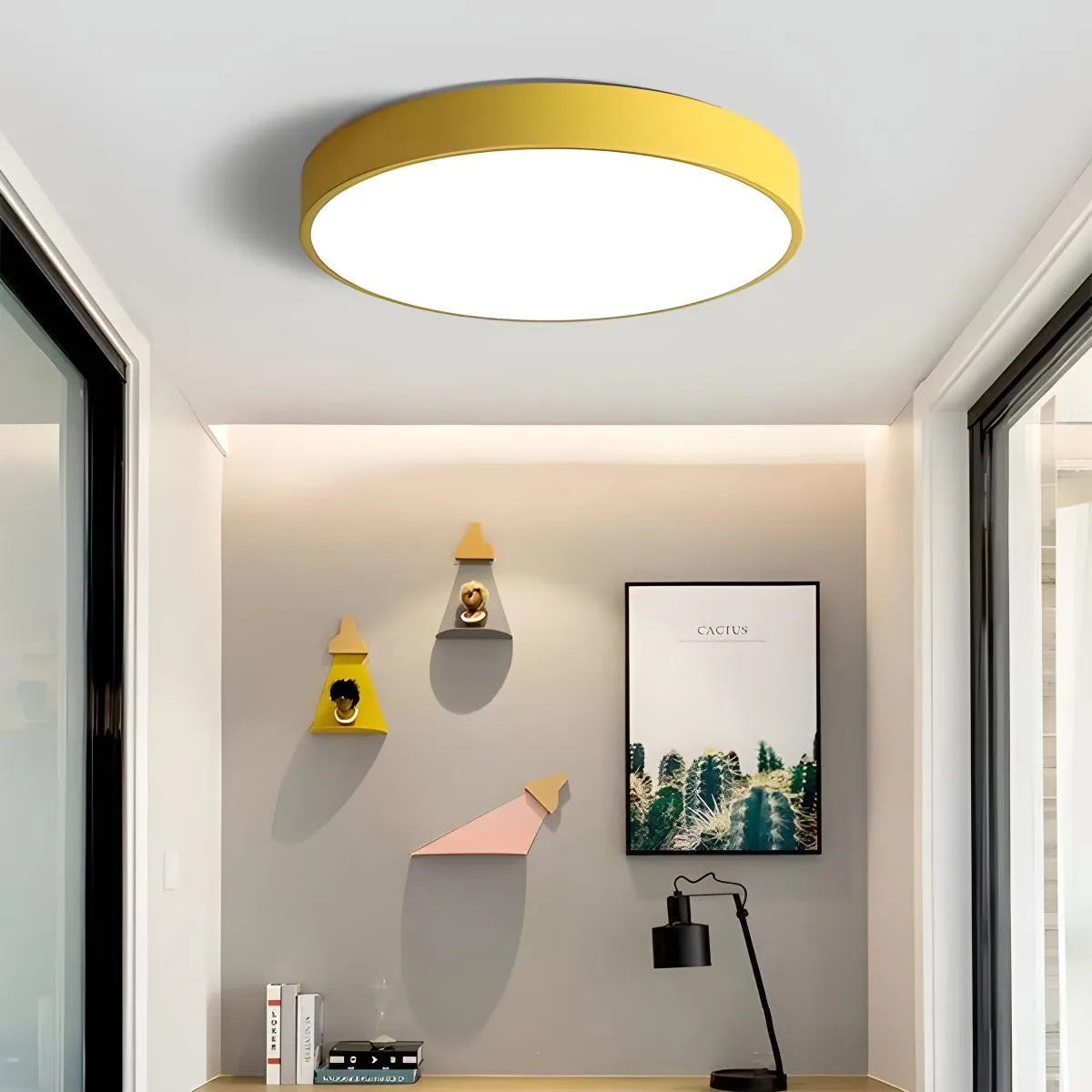Feyran LED Minimalist Circular Macaron Ceiling Light