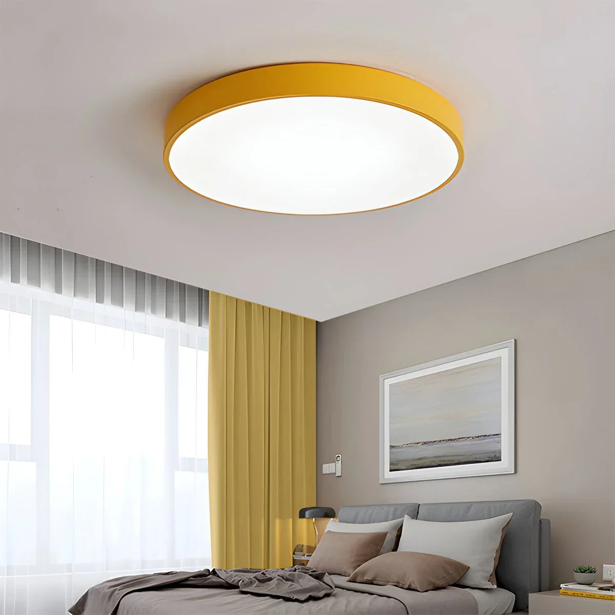 Feyran LED Minimalist Circular Macaron Ceiling Light