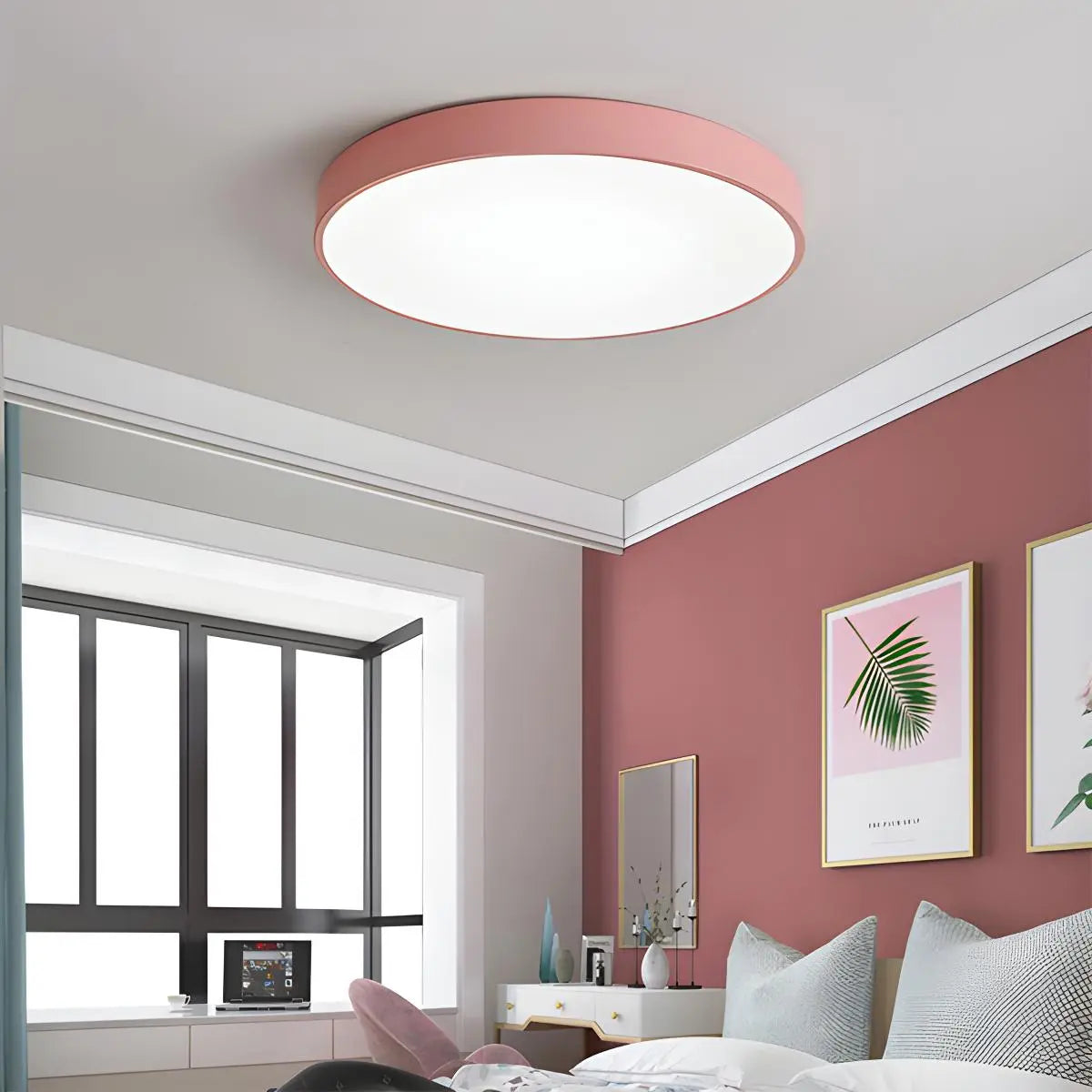 Feyran LED Minimalist Circular Macaron Ceiling Light