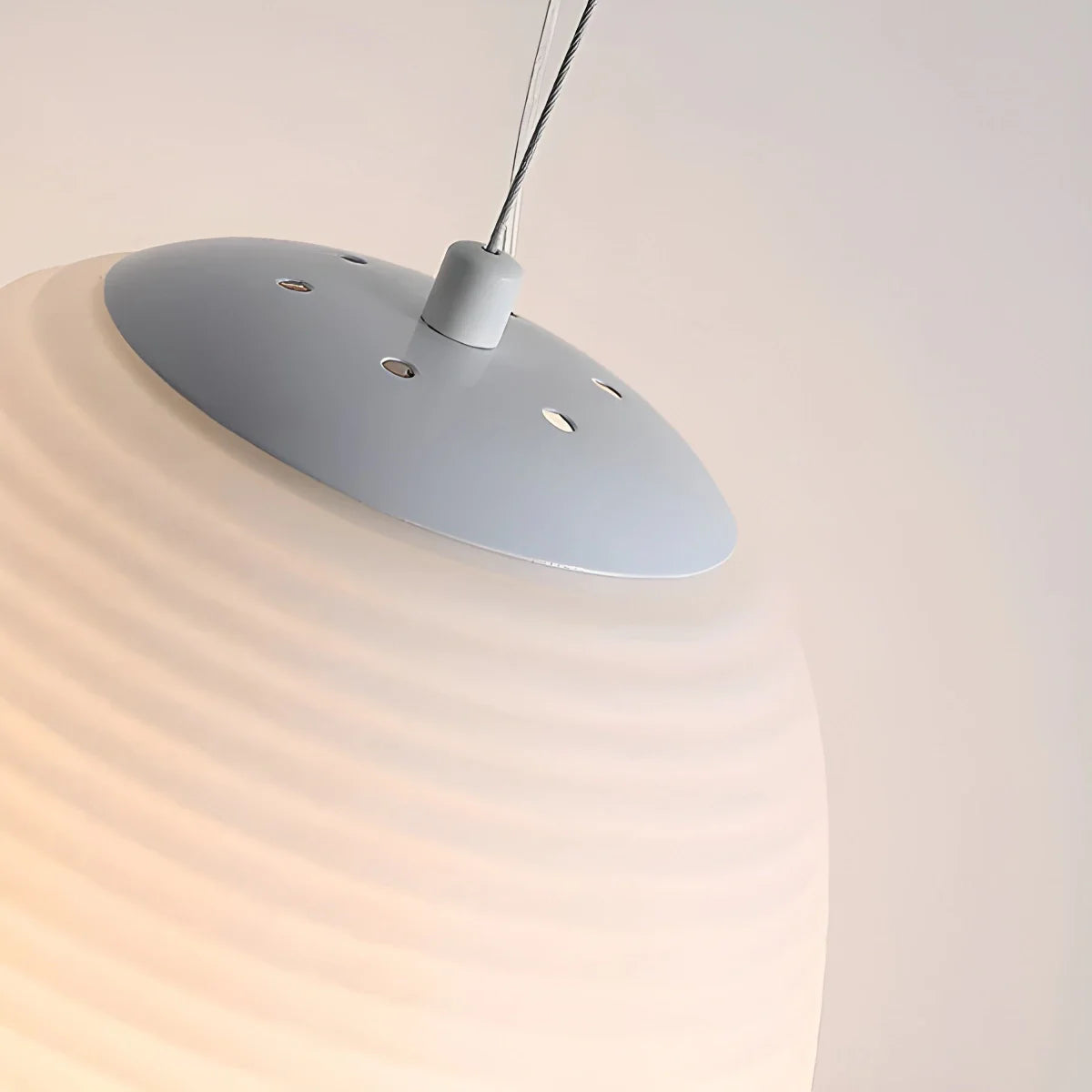 Feyran Lantern Blown Glass Pendant Light for Dining Room