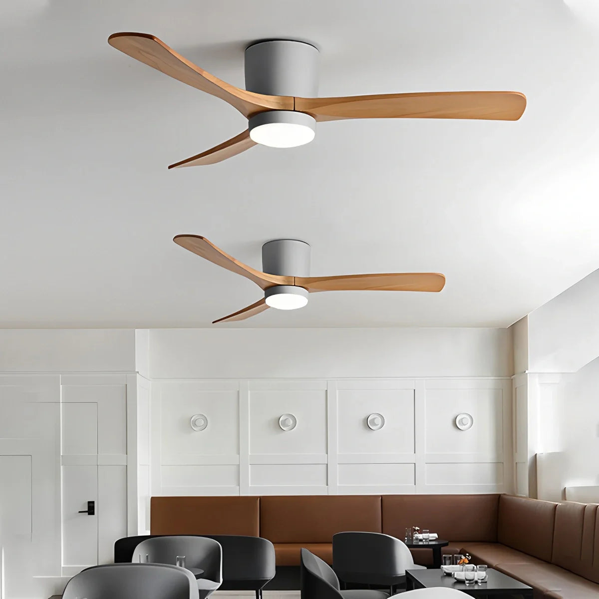 Feyran Large Low Profile Ceiling Fan with Light