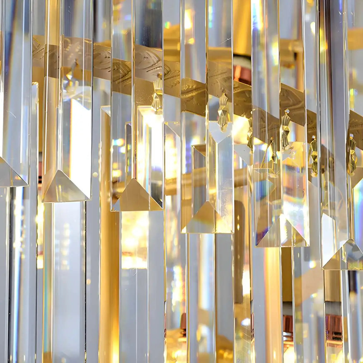 Feyran Large Luxury Crystal Long Chandelier