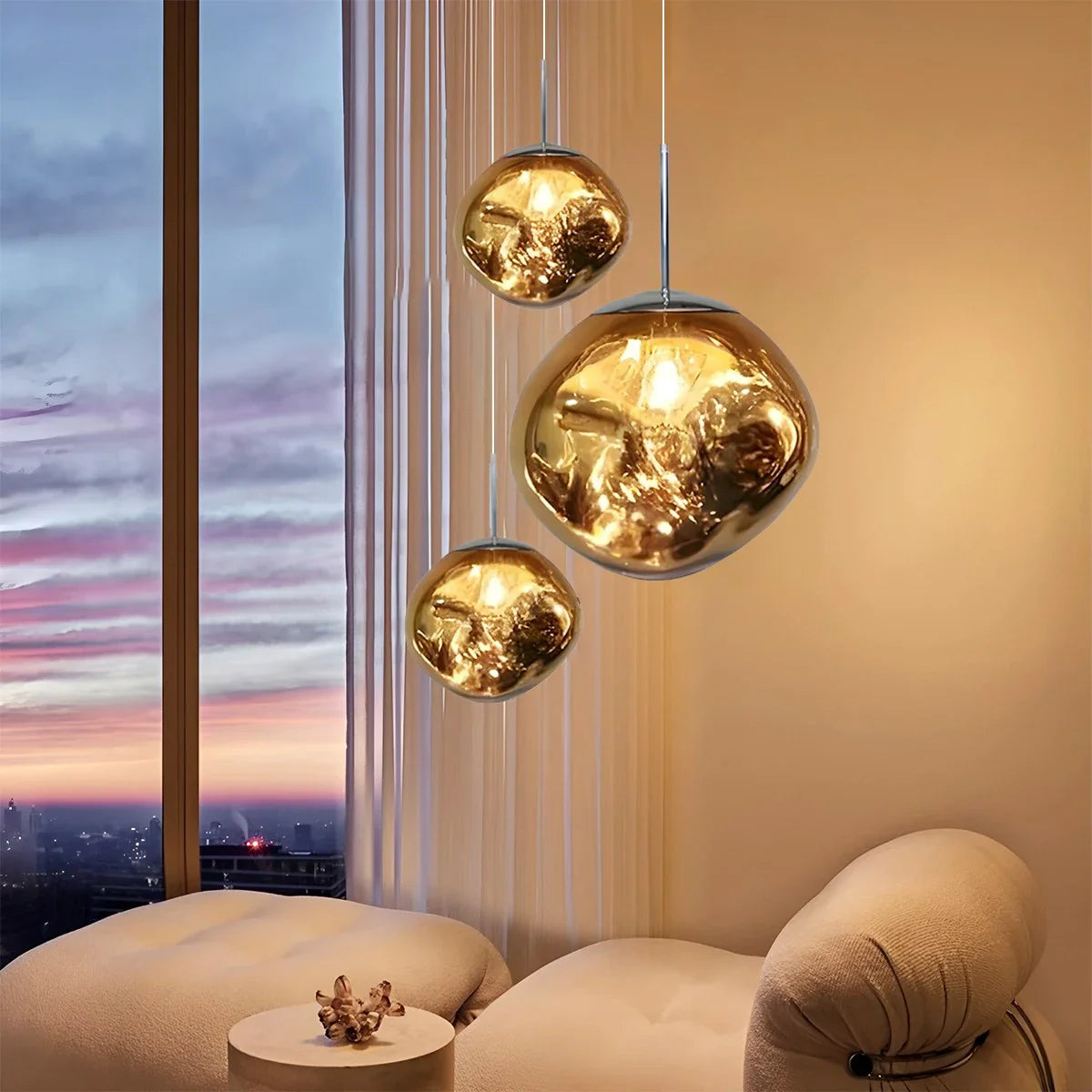 Feyran Lava Drops Minimalist Chandelier