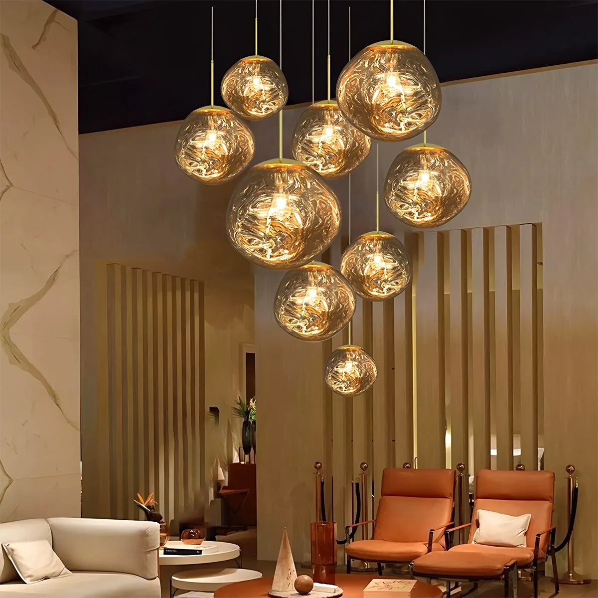 Feyran Lava Drops Minimalist Chandelier