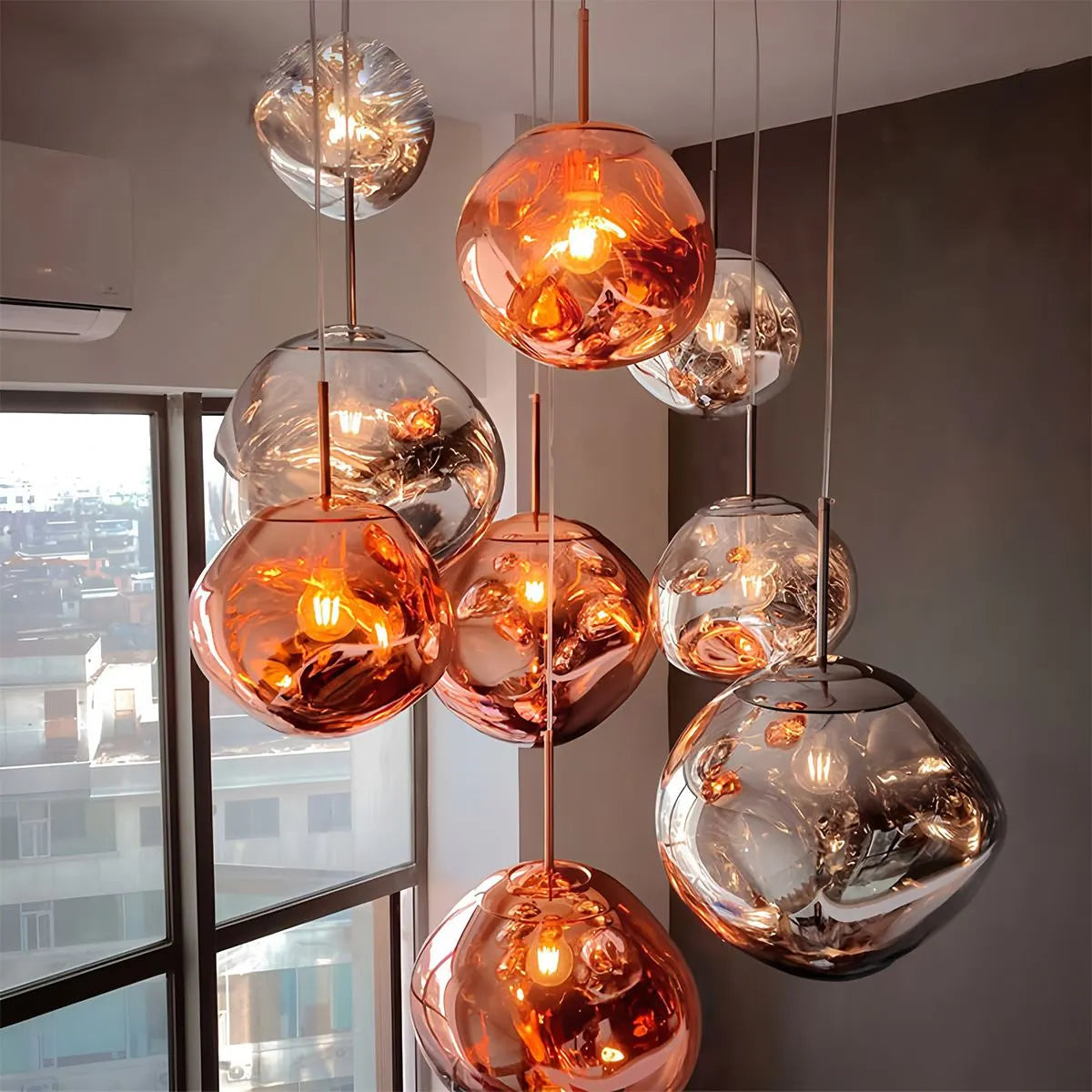 Feyran Lava Drops Minimalist Chandelier
