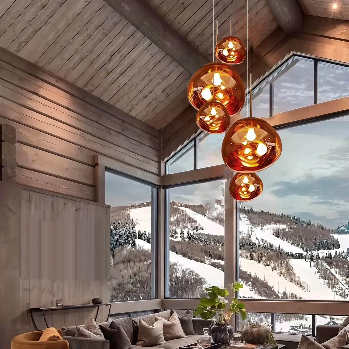 Feyran Lava Drops Minimalist Chandelier