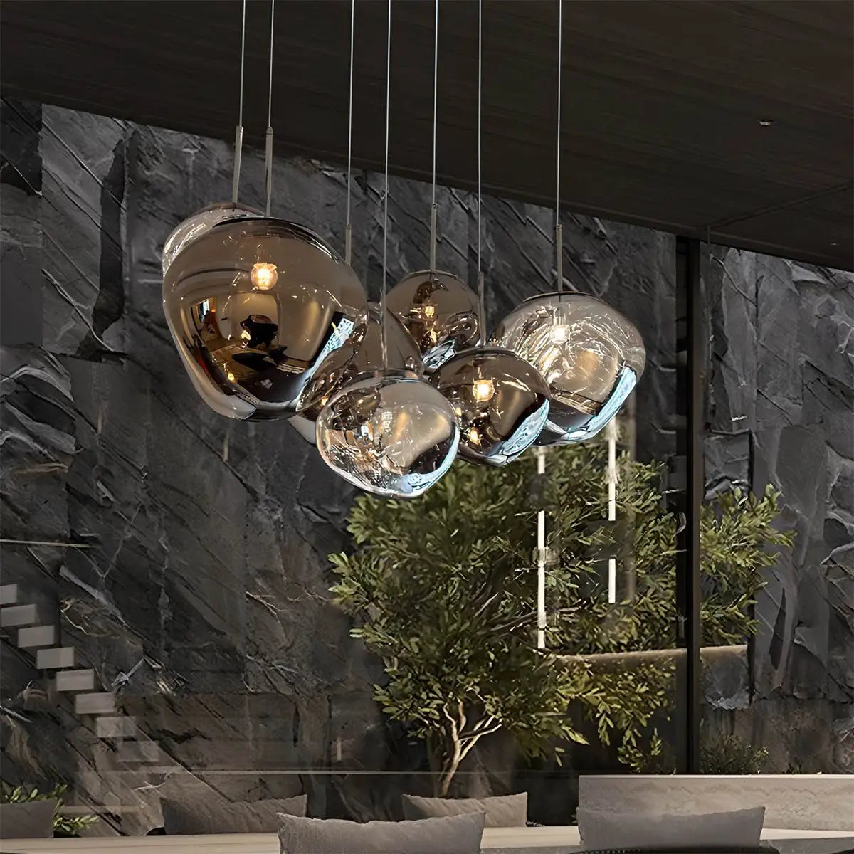 Feyran Lava Drops Minimalist Chandelier