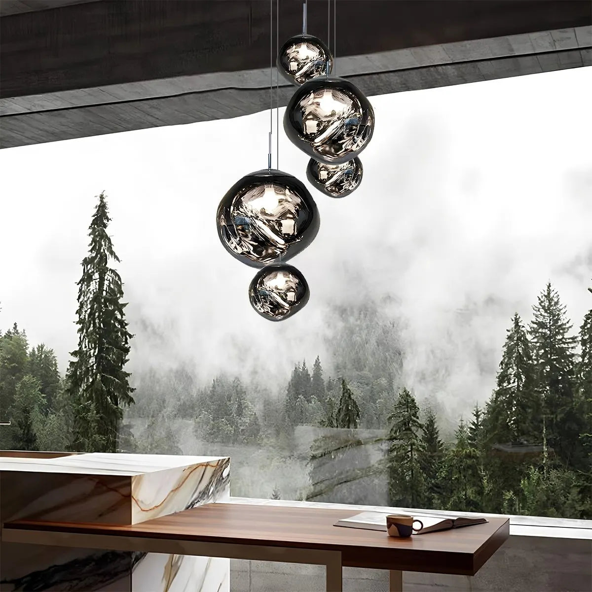 Feyran Lava Drops Minimalist Chandelier