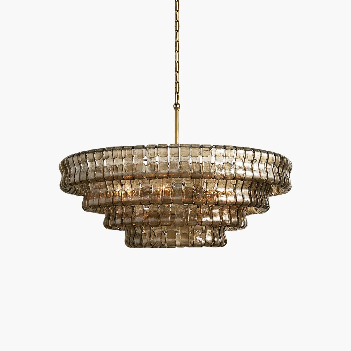 Feyran Light Luxury Murano Ring Layered Glass Chandelier