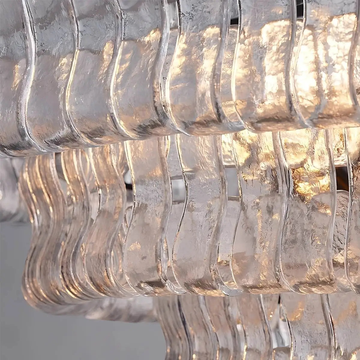 Feyran Light Luxury Murano Ring Layered Glass Chandelier