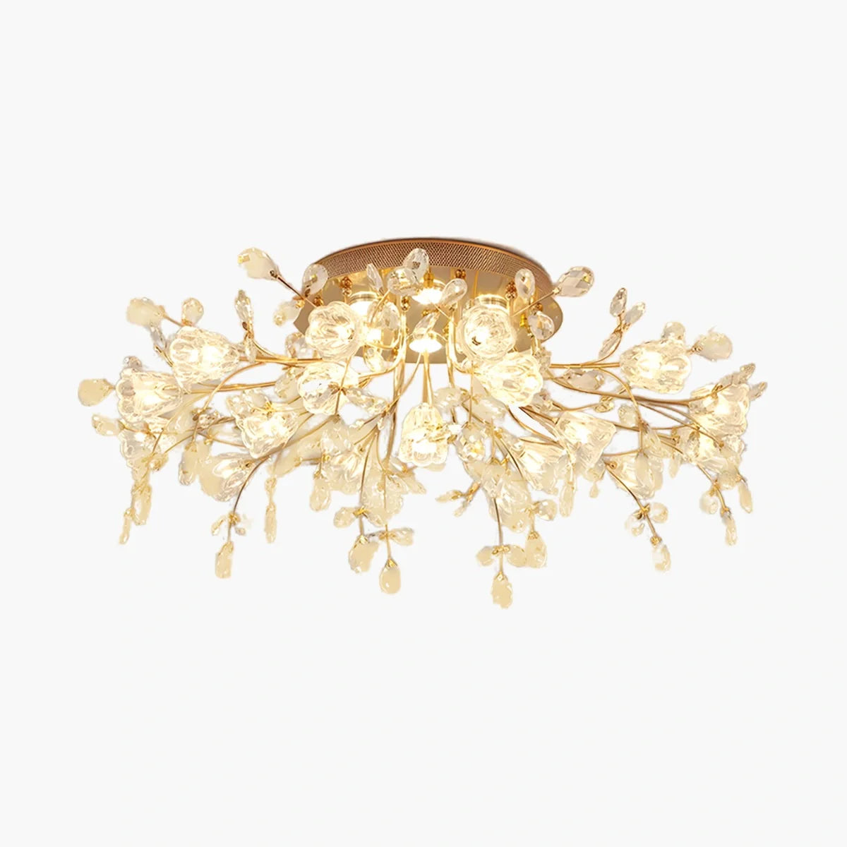 Feyran Lily Art Deco Flower Ceiling Light for Bedroom