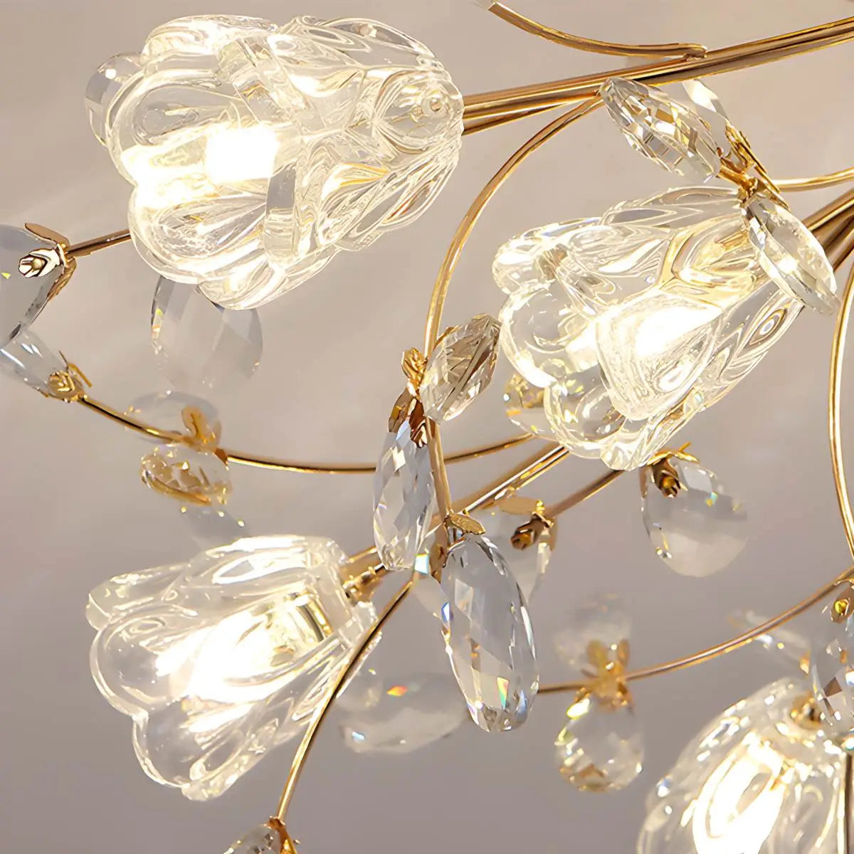 Feyran Lily Art Deco Flower Ceiling Light for Bedroom