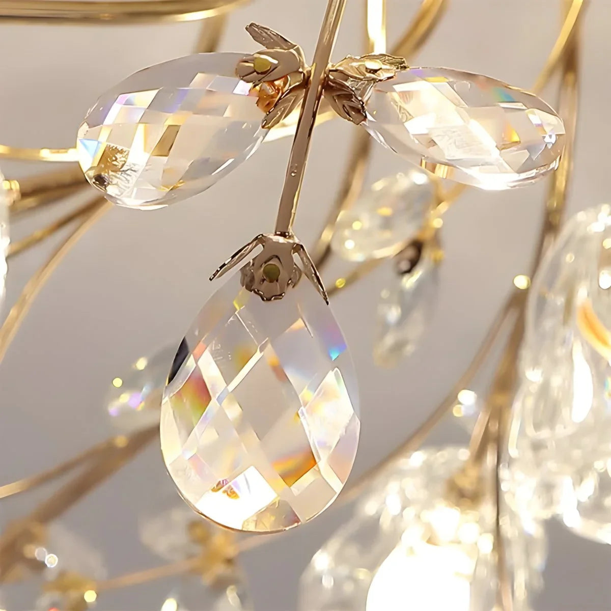 Feyran Lily Art Deco Flower Ceiling Light for Bedroom