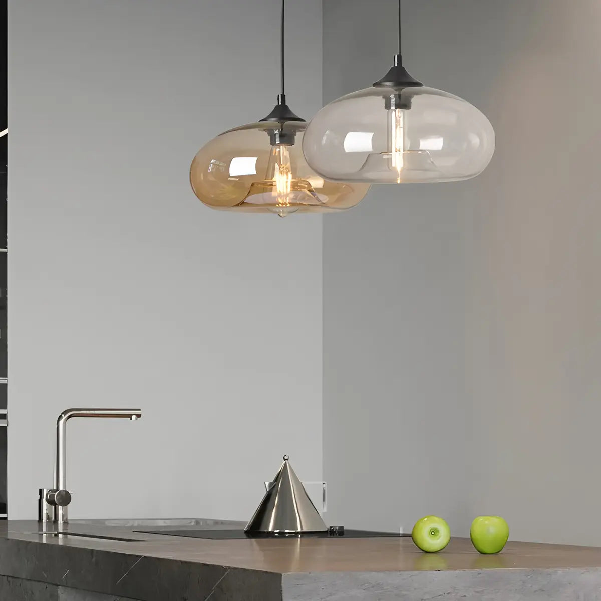 Feyran Colorful Glass Pendant Light for Dining Area