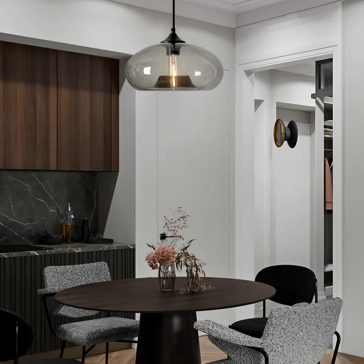 Feyran Colorful Glass Pendant Light for Dining Area