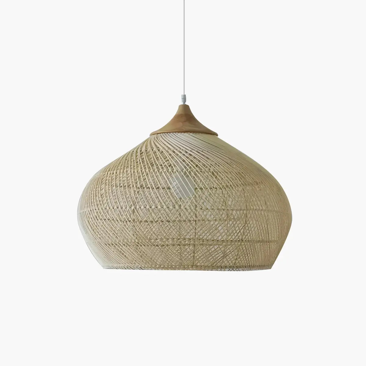 Feyran Rattan Lantern Pendant Light for Dining Room