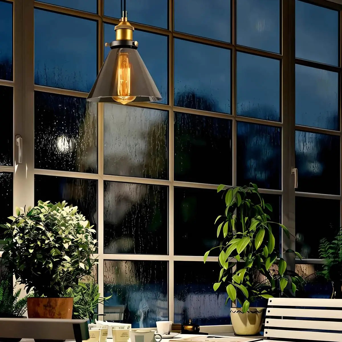 Feyran Mabel Glass Pendant Light for Kitchen Island