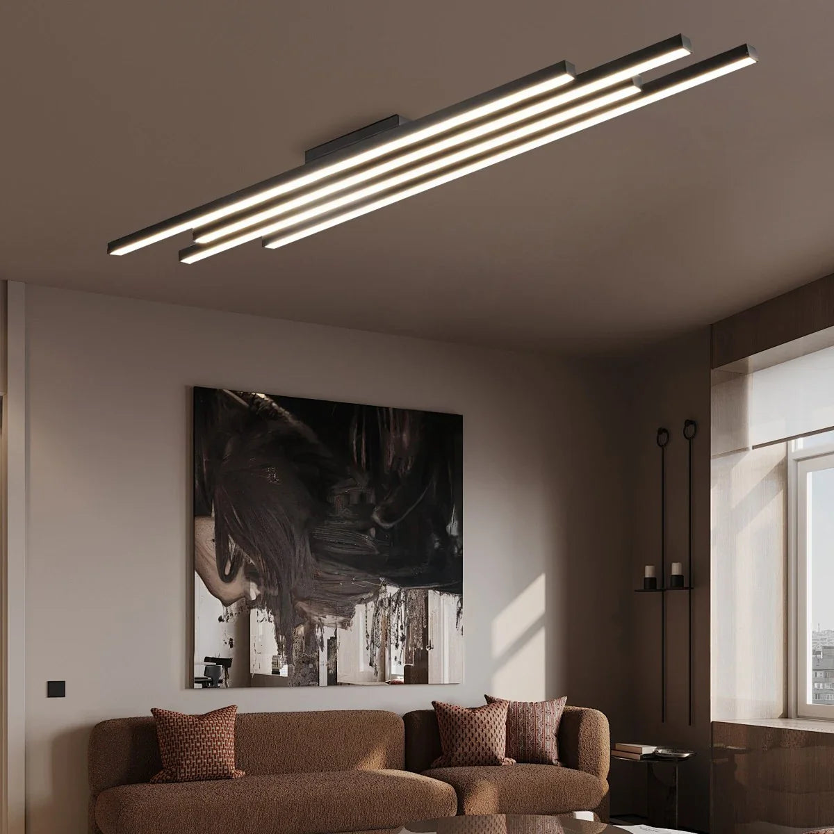 Feyran Linear Multi-Bar LED Pendant Light