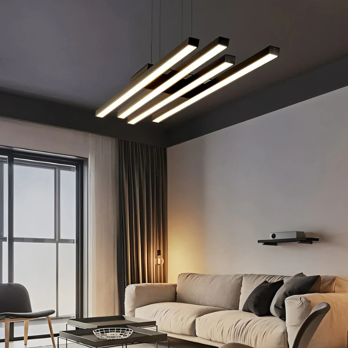Feyran Linear Multi-Bar LED Pendant Light