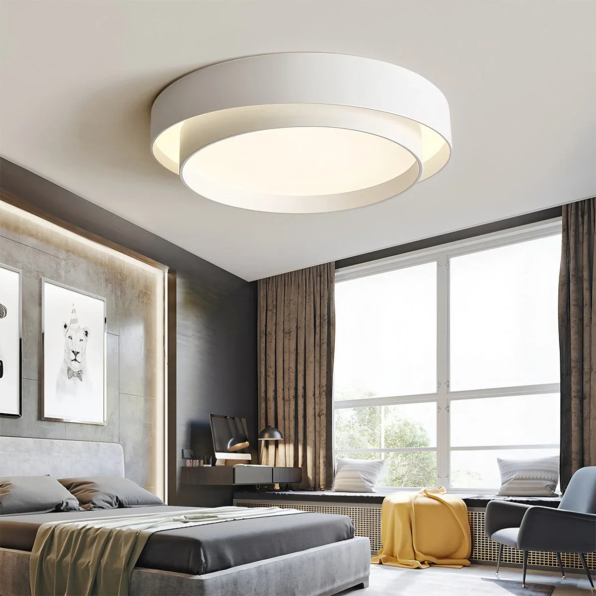 Feyran Melody Circular Ceiling Lamp for Bedroom