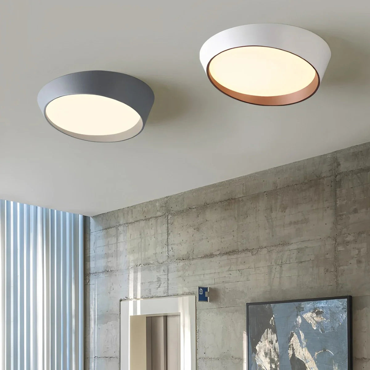 Feyran Modern Round Acrylic Ceiling Light for Bedroom