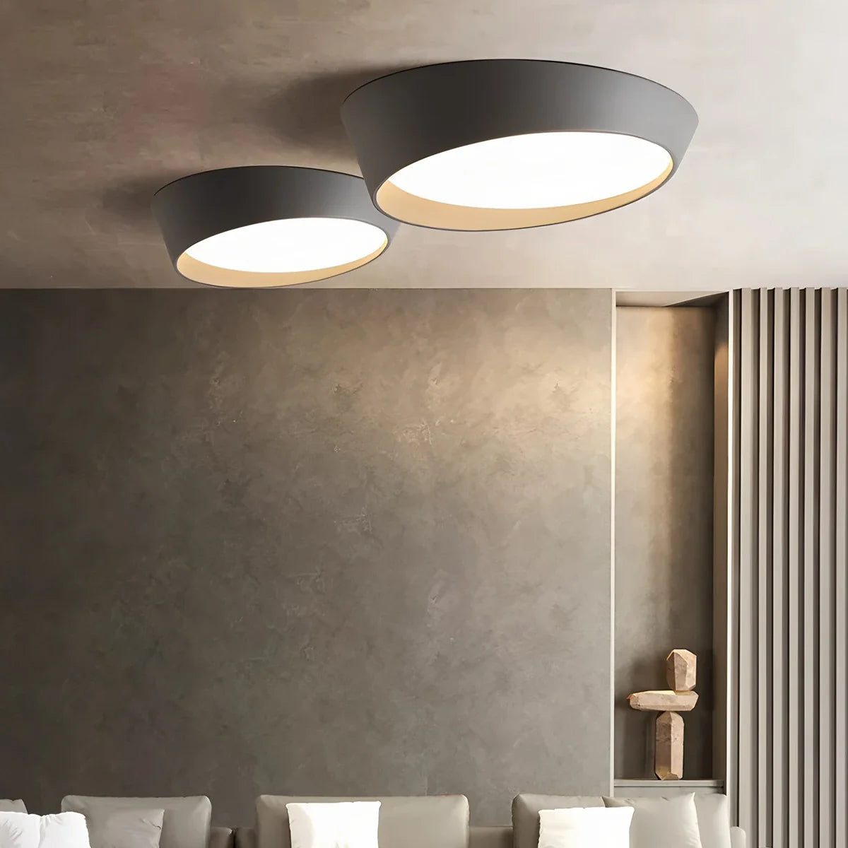 Feyran Modern Round Acrylic Ceiling Light for Bedroom