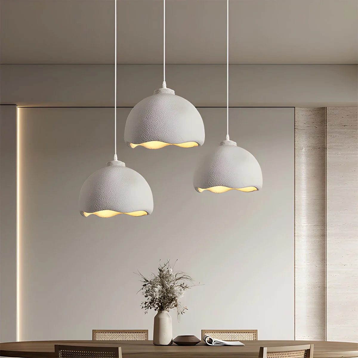 Feyran Micro Cement Pendant Light for Kitchen Dining Area