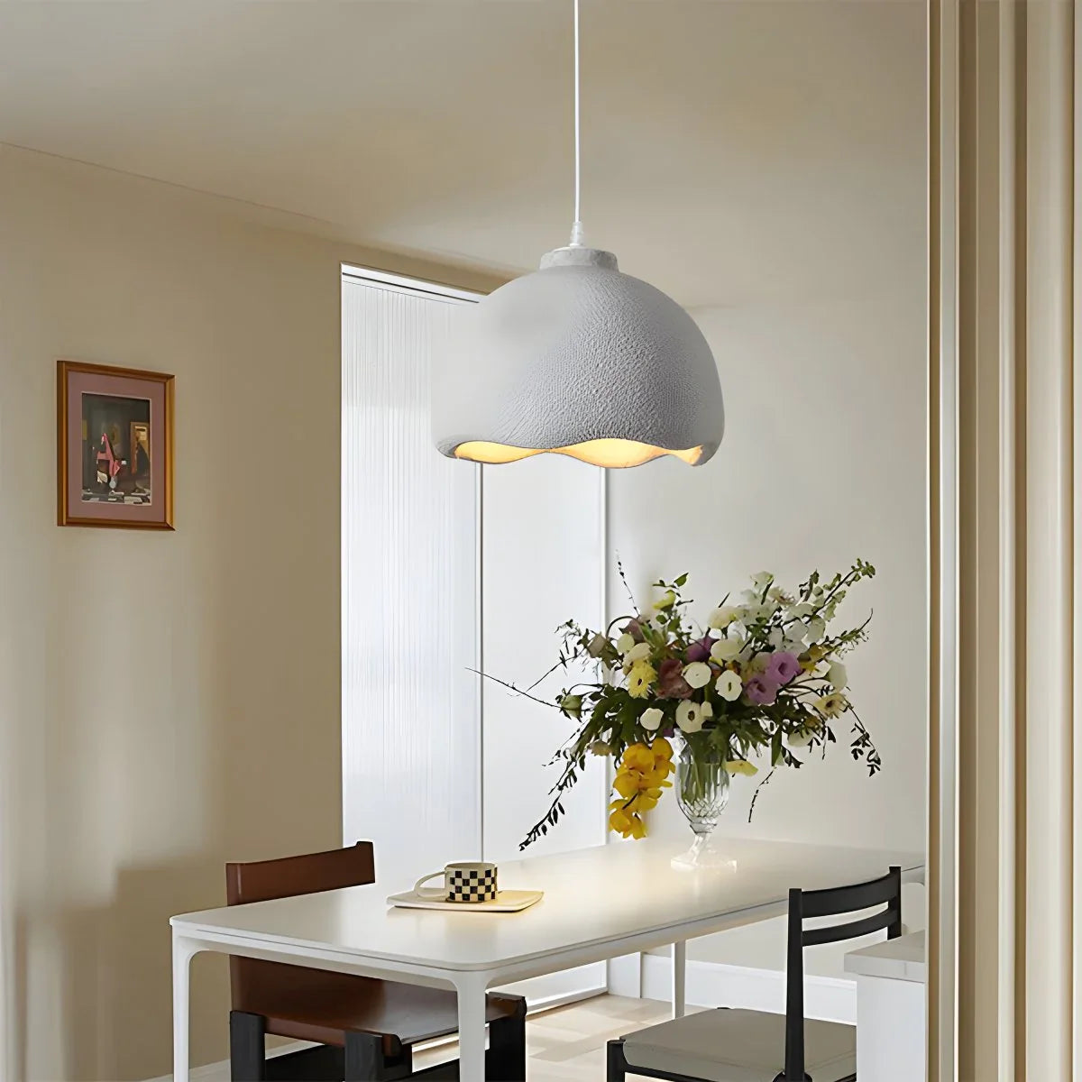 Feyran Micro Cement Pendant Light for Kitchen Dining Area