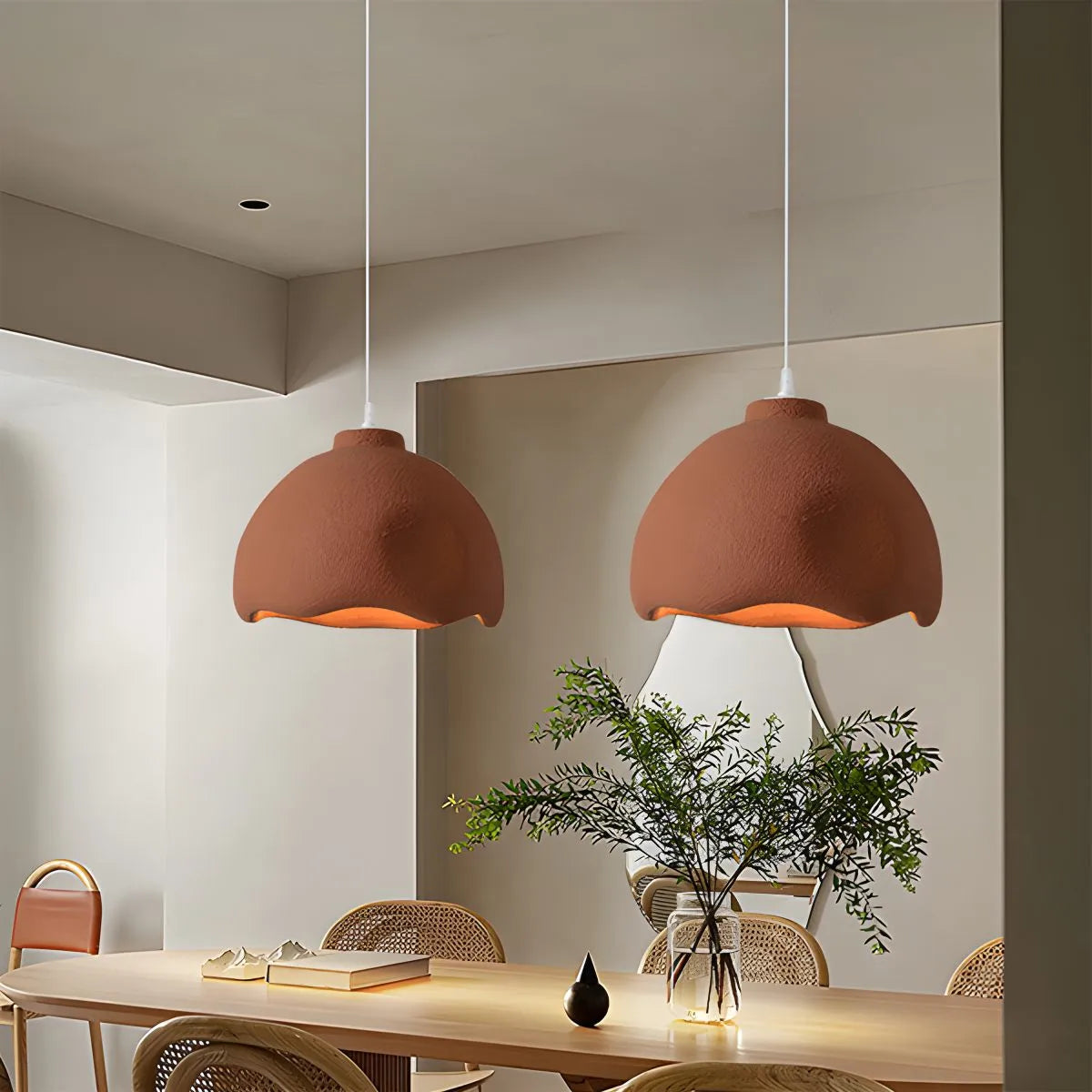 Feyran Micro Cement Pendant Light for Kitchen Dining Area