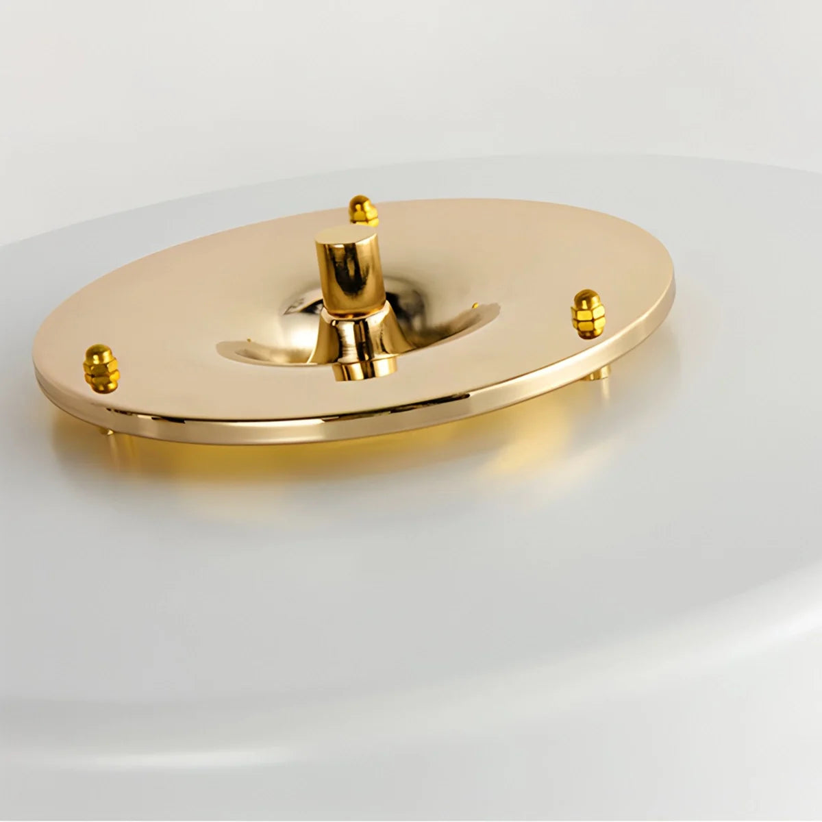 Feyran Mid-Century Round Table Lamp with Pull Chain