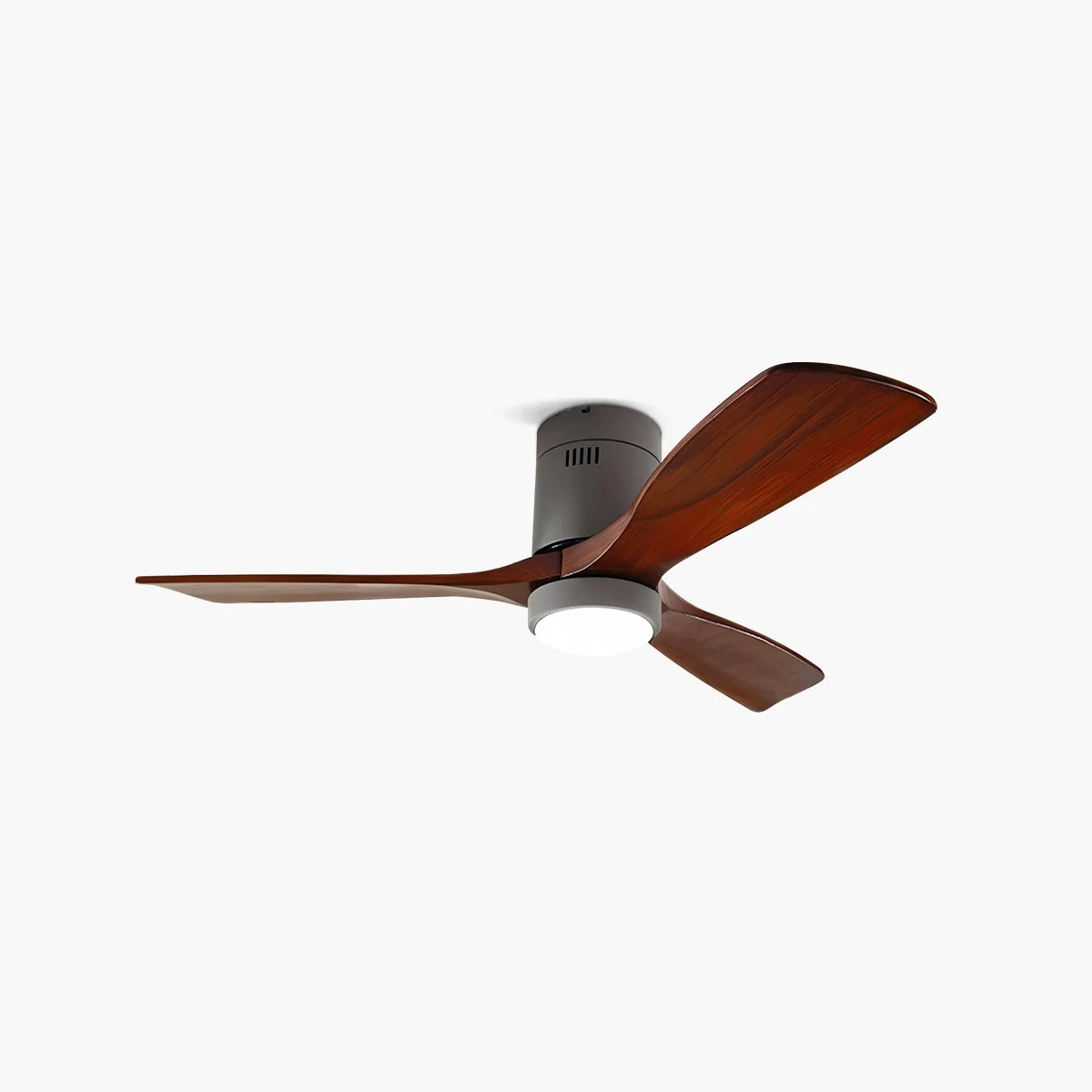 Feyran Mid-century Modern Hugger Ceiling Fan Lamp