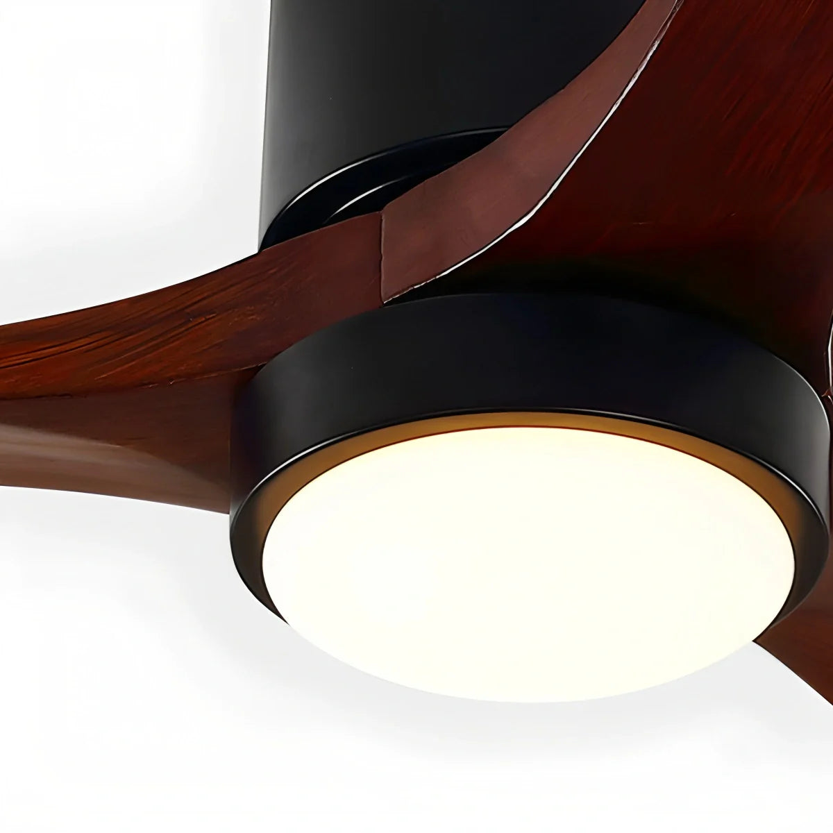 Feyran Mid-century Modern Hugger Ceiling Fan Lamp