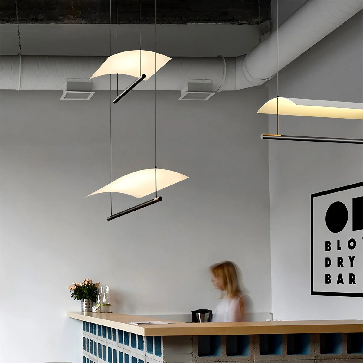 Feyran Minimalist Tile Shape Dining Room Pendant Light