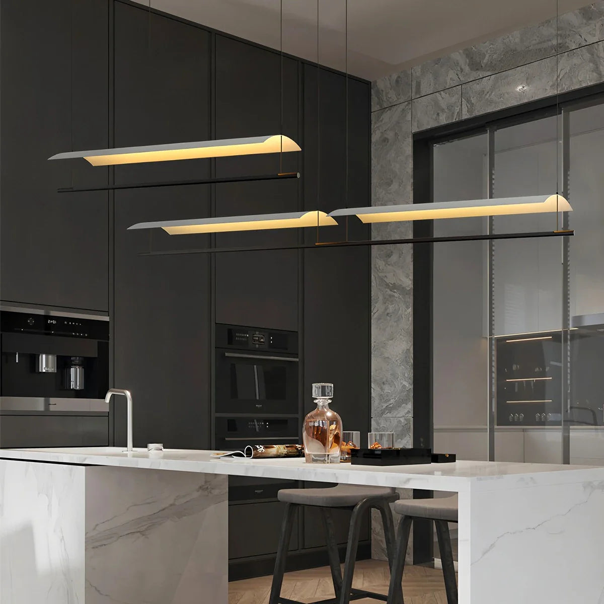 Feyran Minimalist Tile Shape Dining Room Pendant Light