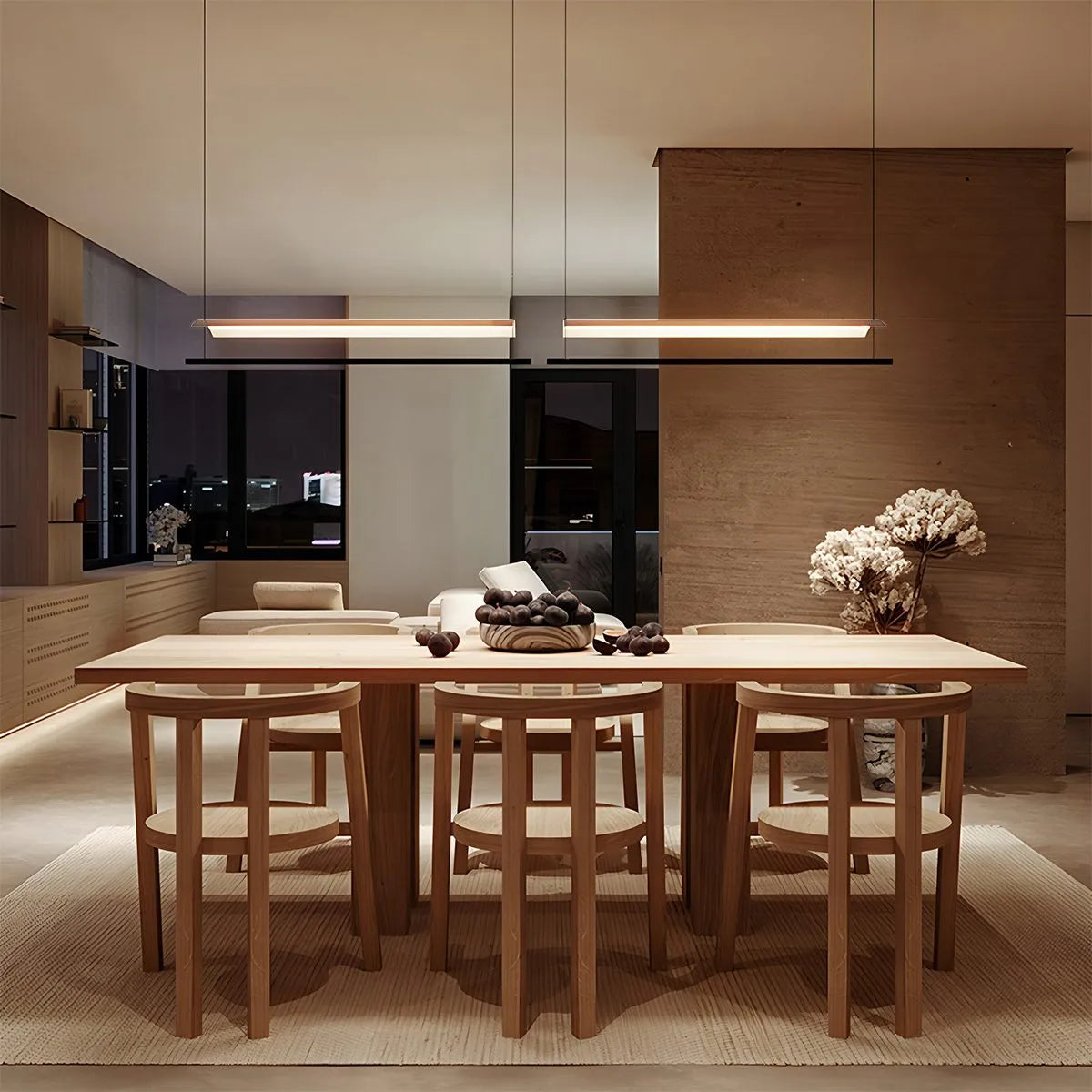 Feyran Minimalist Tile Shape Dining Room Pendant Light
