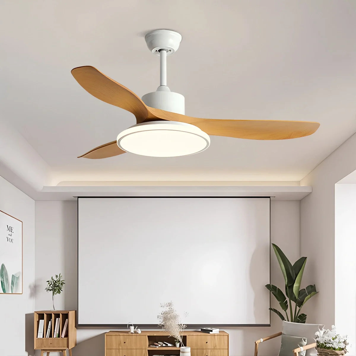 Feyran Modern 3 Blade Ceiling Fan with Light