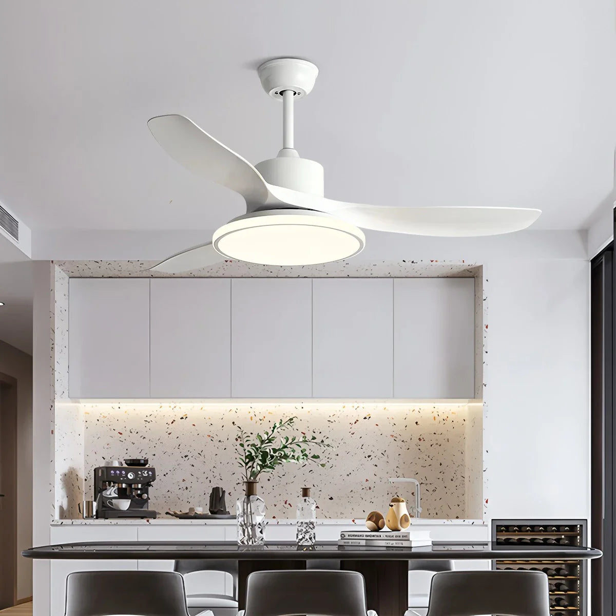 Feyran Modern 3 Blade Ceiling Fan with Light