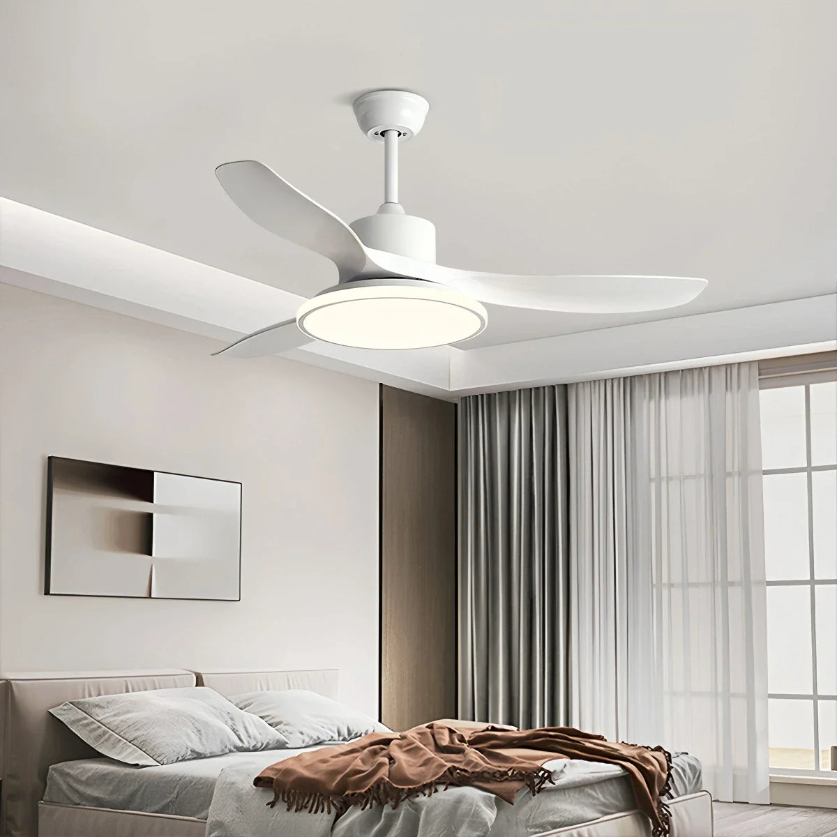 Feyran Modern 3 Blade Ceiling Fan with Light