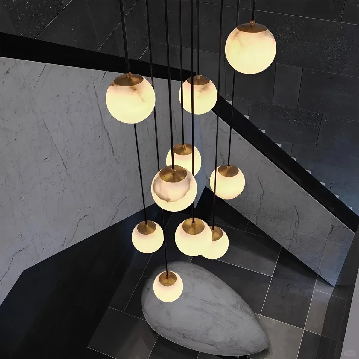 Feyran Modern Attic 3D Moon Celestial Chandelier
