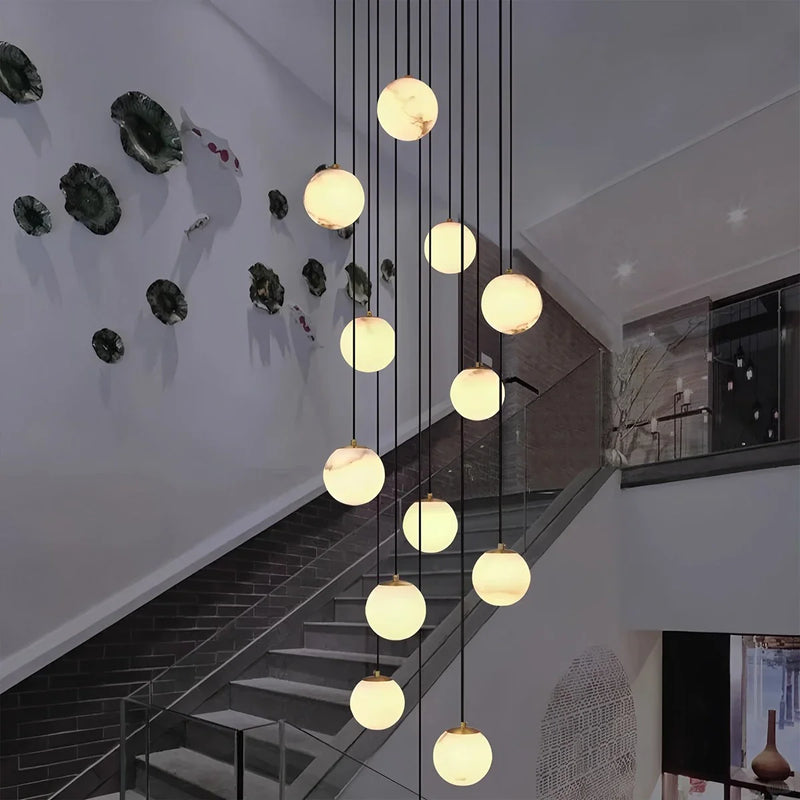 Feyran Modern Attic 3D Moon Celestial Chandelier