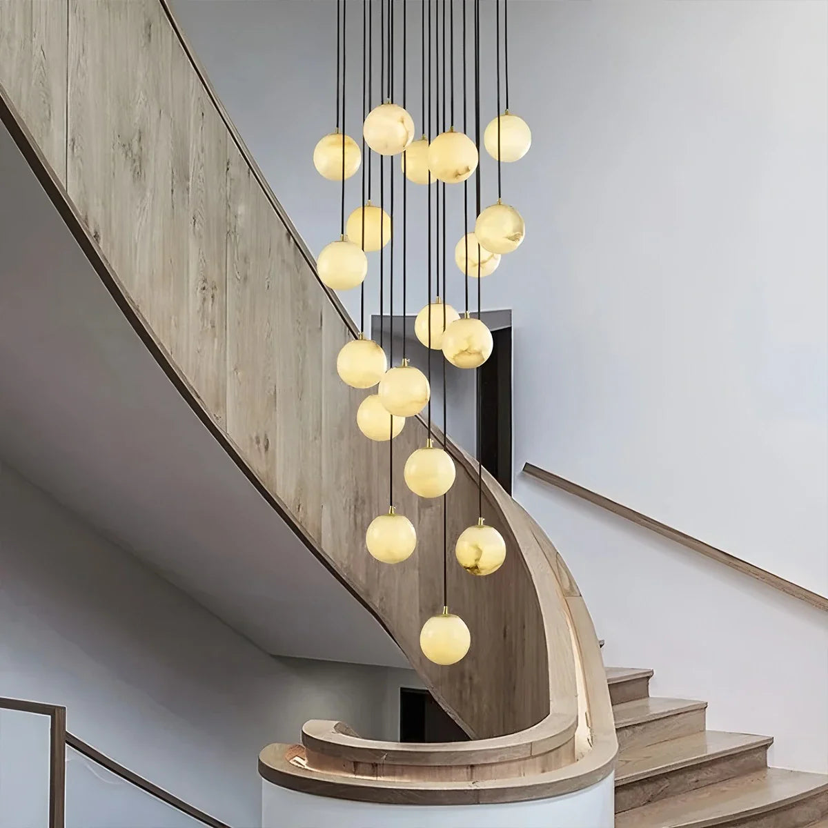Feyran Modern Attic 3D Moon Celestial Chandelier