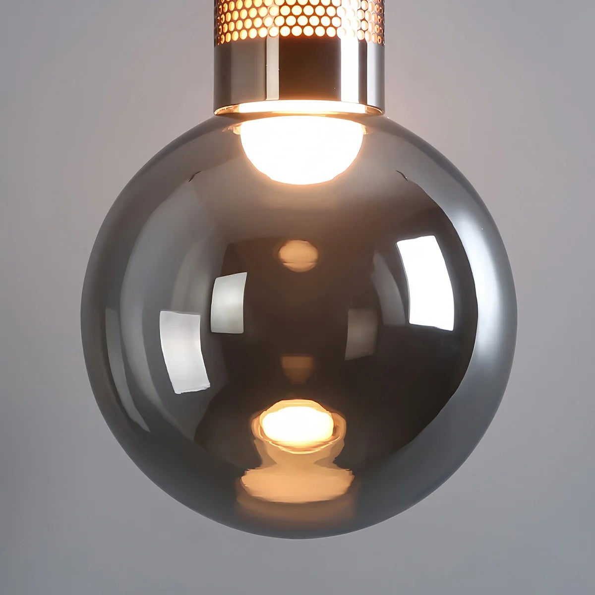 Feyran Industrial Glass Pendant Light for Bedroom