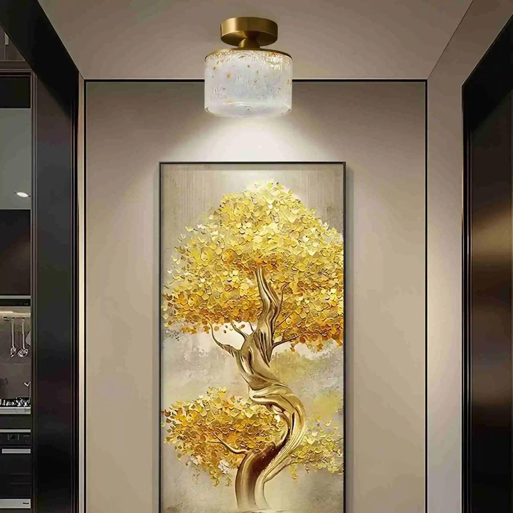 Feyran Modern Cup Crystal Ceiling Lamp