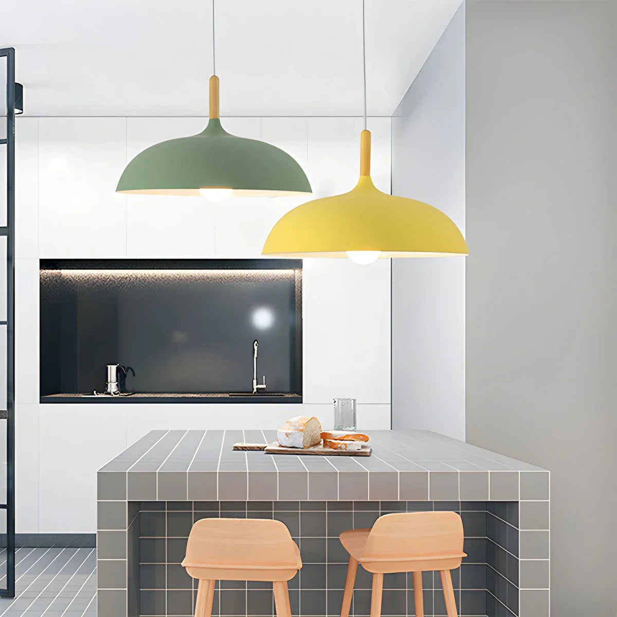 Feyran Modern Dome Macaron Pendant Light for Kitchen Island
