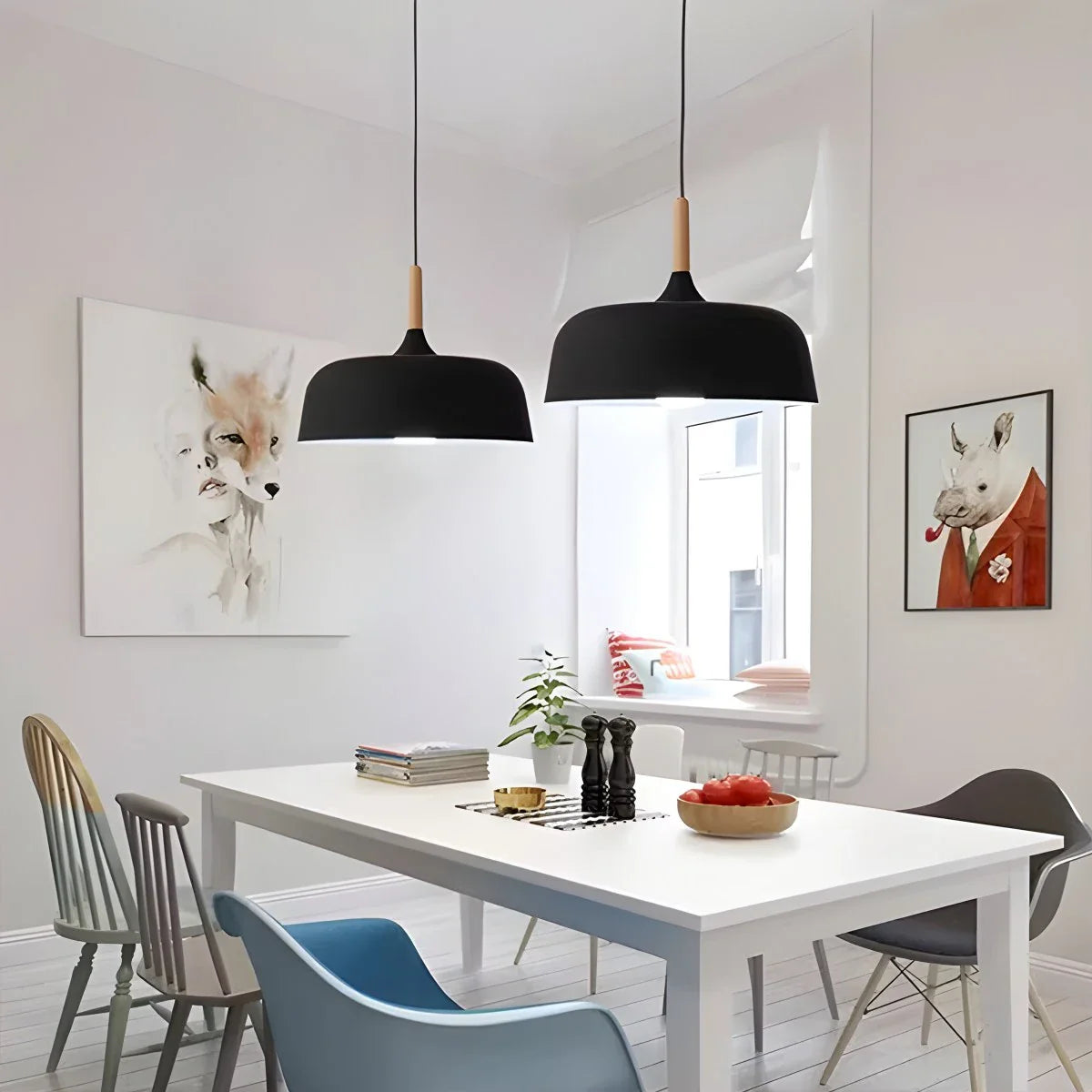 Feyran Modern Dome Macaron Pendant Light for Kitchen Island